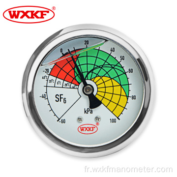 Gauge de pression de l&#39;interrupteur électrique en acier inoxydable de 6 pouces